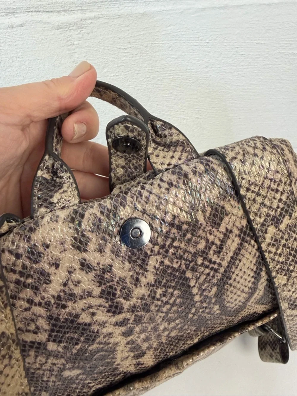 Aimee Kestenberg Tamitha Holographic Snakeprint Backpack
